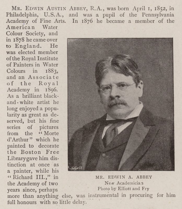 Sr. Edwin A Abbey de English Photographer