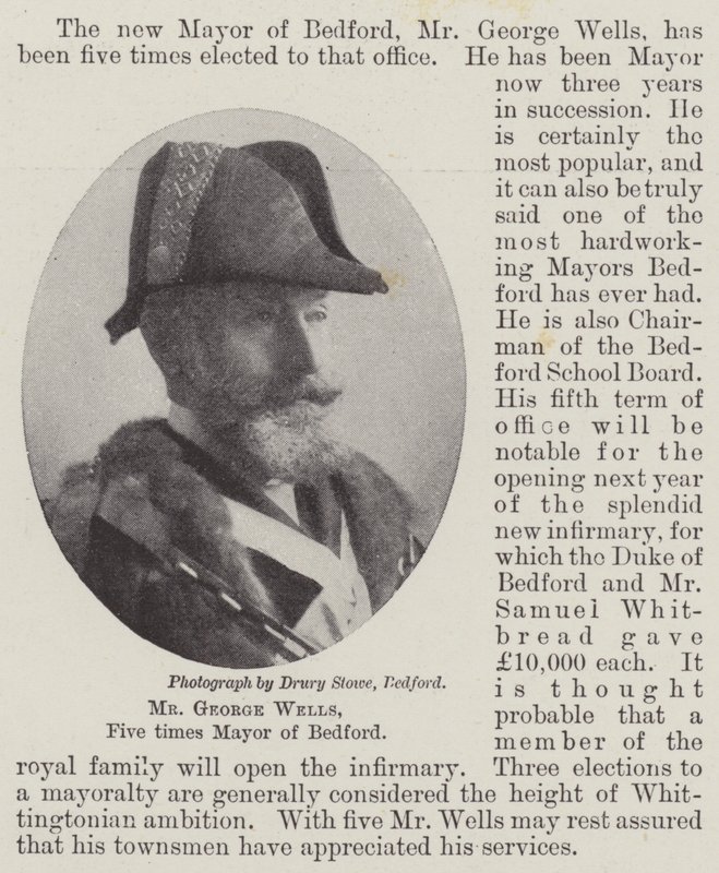 Sr. George Wells, cinco vezes prefeito de Bedford de English Photographer