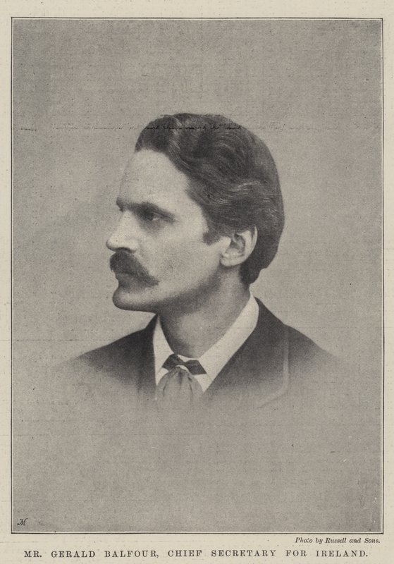 Sr. Gerald Balfour, secretário-chefe da Irlanda de English Photographer