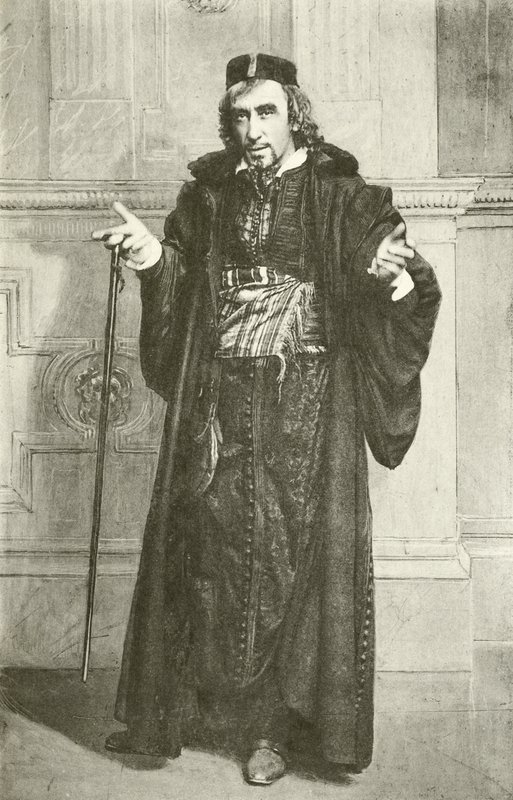 Sr. Henry Irving como Shylock (gravura) de English Photographer
