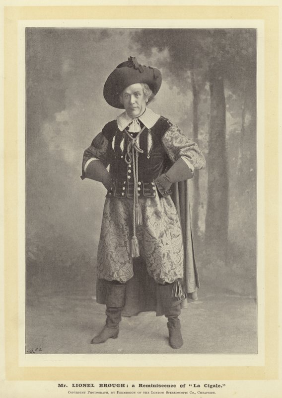 Sr. Lionel Brough: uma reminiscência de La Cigale de English Photographer