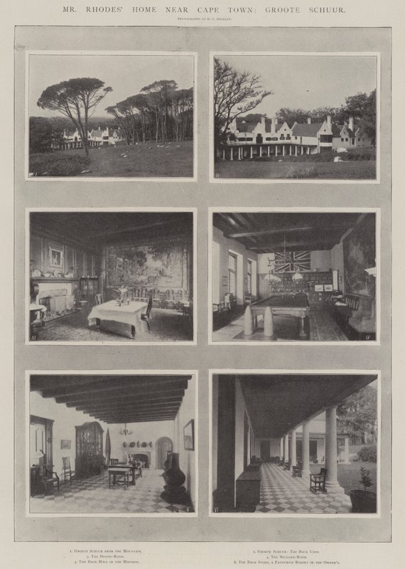 Mr Rhodes Home perto de Cape Town, Groote Schuur de English Photographer