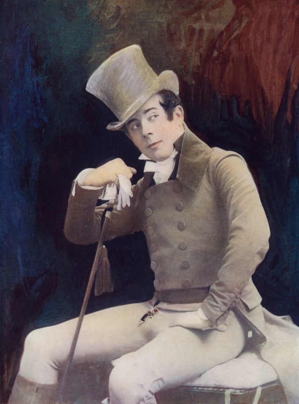 Sr. Seymour Hicks na Quality Street (foto colorida) de English Photographer