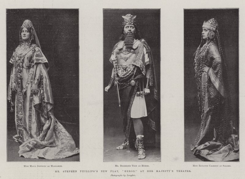 Stephen Phillipss New Play, Herodes, no Teatro Her Majestys de English Photographer