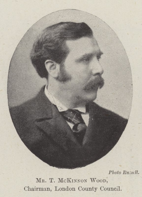 Sr. T McKinnon Wood, Presidente do Conselho do Condado de Londres de English Photographer