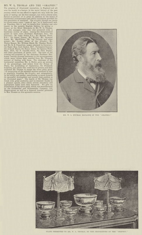 Sr. WL Thomas e o Graphic de English Photographer