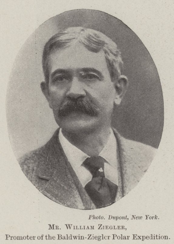 Sr. William Ziegler, Promotor da Expedição Polar Baldwin-Ziegler de English Photographer