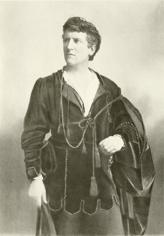Sr. Wilson Barrett como Hamlet (gravura) de English Photographer