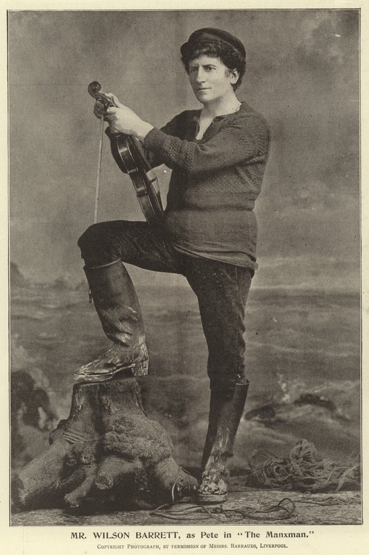 Sr. Wilson Barrett, como Pete em The Manxman de English Photographer