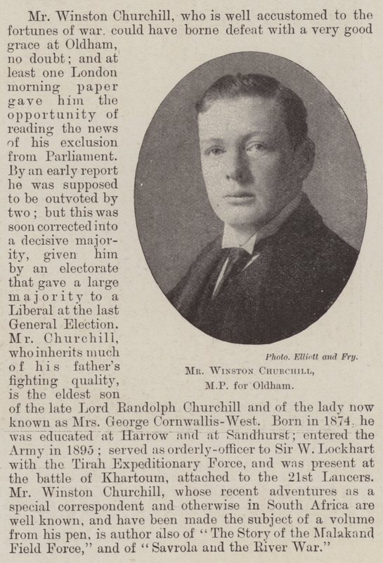 Sr. Winston Churchill, MP de Oldham de English Photographer
