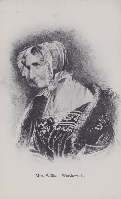Sra. William Wordsworth, a esposa dos poetas (foto a p/b) de English Photographer