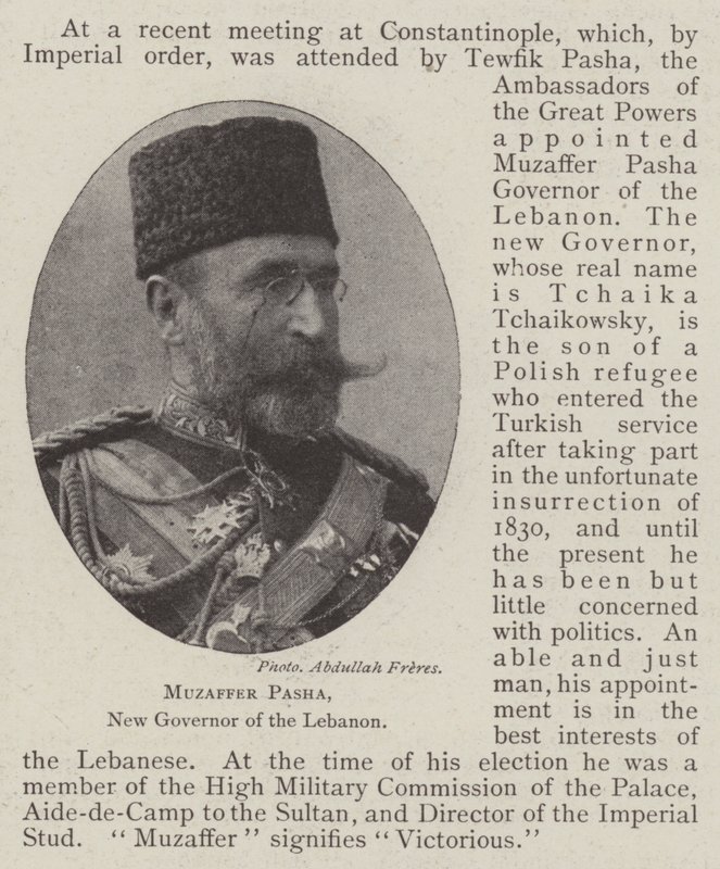 Muzaffer Pasha, novo governador do Líbano de English Photographer