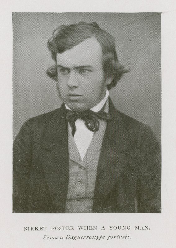 Myles Birket Foster, artista inglês, quando jovem (foto a p/b) de English Photographer