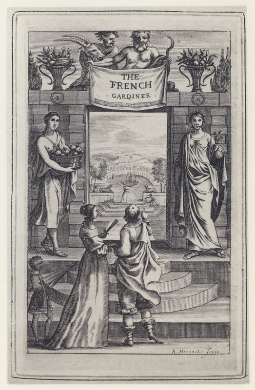 N de Bonnefons, The French Gardiner, Tr J Evelyn, J Crooke 1658 (foto a p/b) de English Photographer