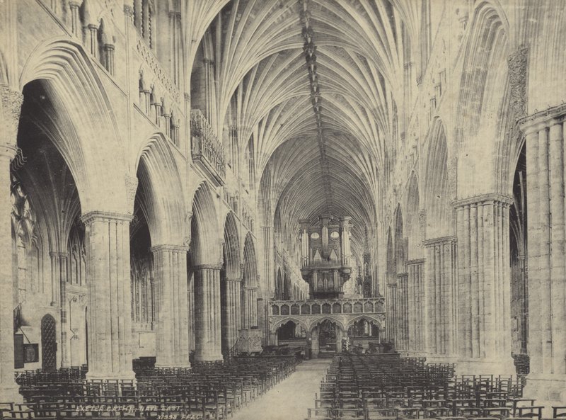 Nave da Catedral Exter, Devon de English Photographer