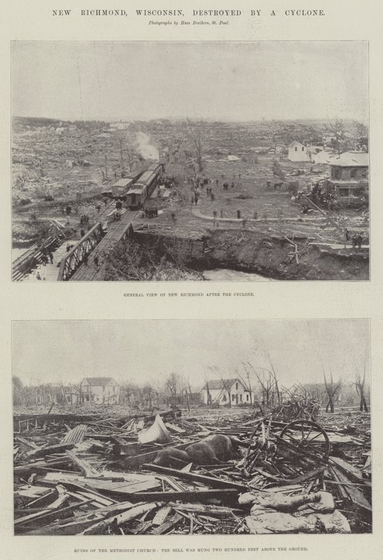 New Richmond, Wisconsin, destruído por um ciclone de English Photographer