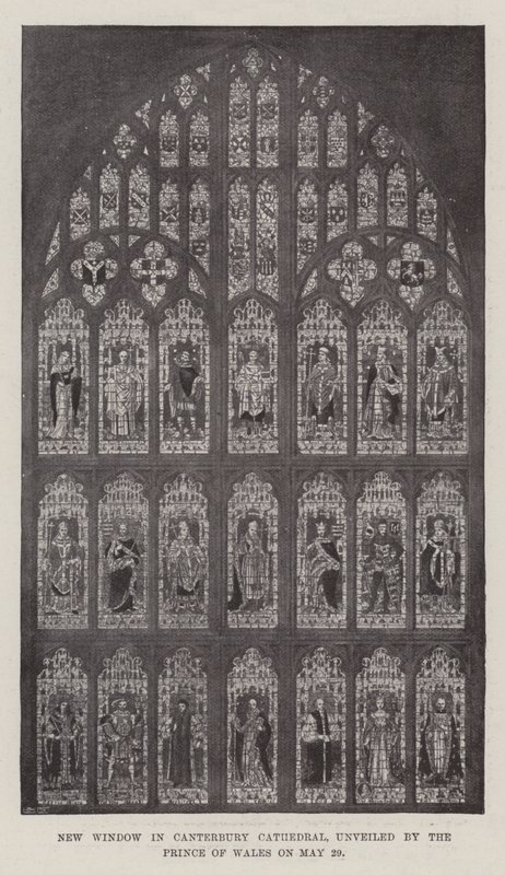 Nova Janela na Catedral de Canterbury, revelada pelo Príncipe de Gales em 29 de maio de English Photographer