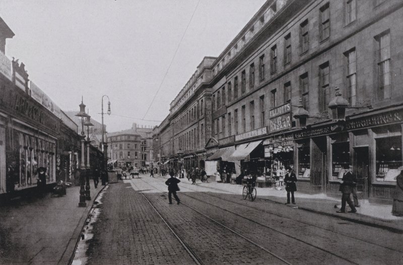 Newcastle, Clayton Street, East (foto a p/b) de English Photographer
