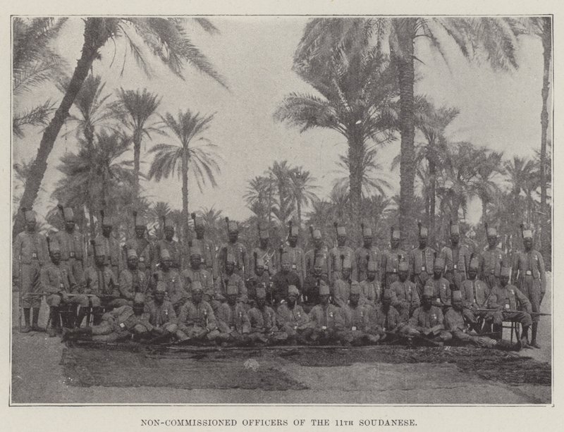 Oficiais não comissionados do 11º Soudanese de English Photographer