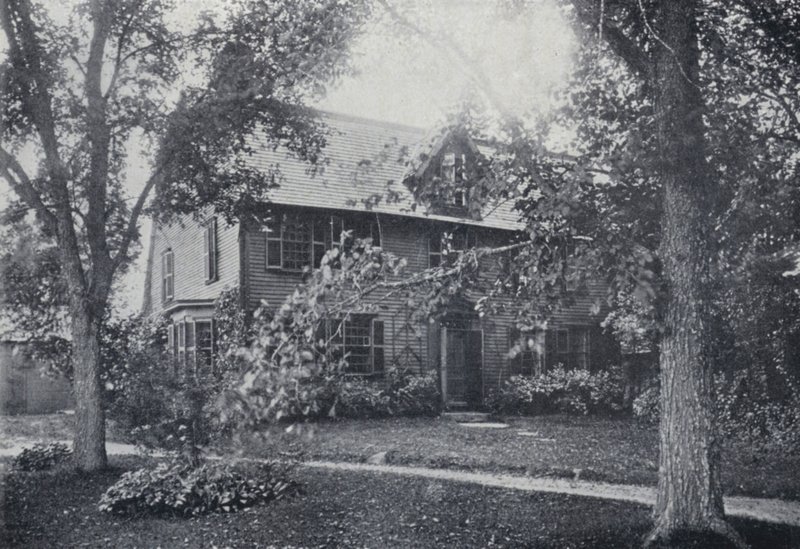 Old Manse, Salem, Massachusetts, Casa de Nathaniel Hawthorne (foto a p/b) de English Photographer