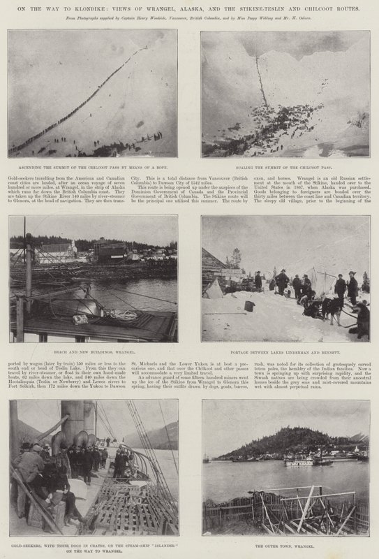No caminho para Klondike, vistas de Wrangel, no Alasca, e as rotas Stikine-Teslin e Chilcoot de English Photographer
