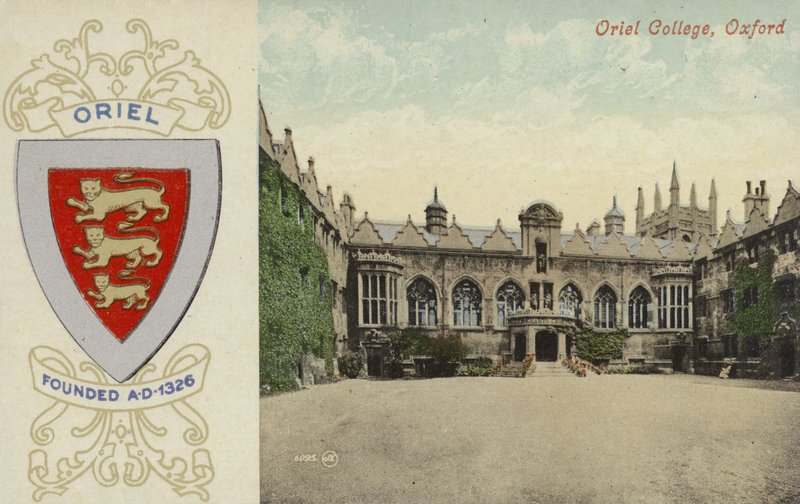 Oriel College, Oxford (foto a cores) de English Photographer