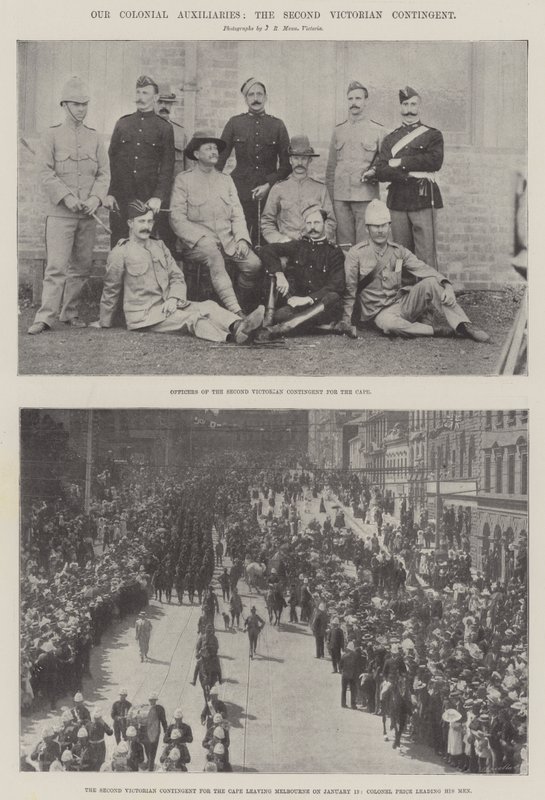 Nossos auxiliares coloniais, o segundo contingente vitoriano de English Photographer