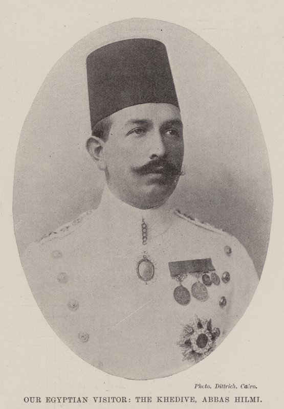 Nosso Visitante Egípcio, o Khedive, Abbas Hilmi de English Photographer