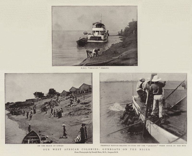 Nossas colônias da África Ocidental, Gunboats no Níger de English Photographer