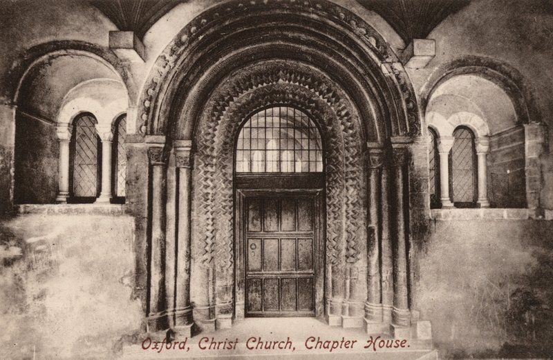 Oxford, Christ Church, Chapter House (foto a p/b) de English Photographer