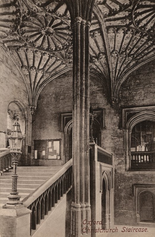 Oxford, Christchurch Staircase (foto a p/b) de English Photographer