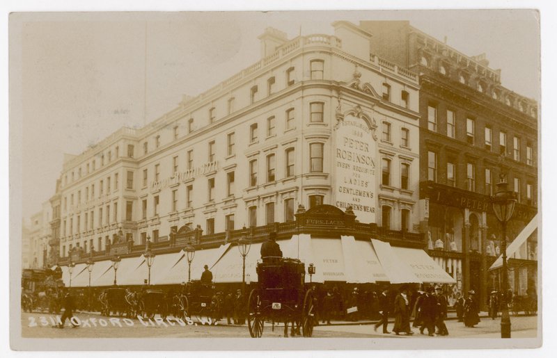 Oxford Circus, Londres, com Peter Robinson de English Photographer