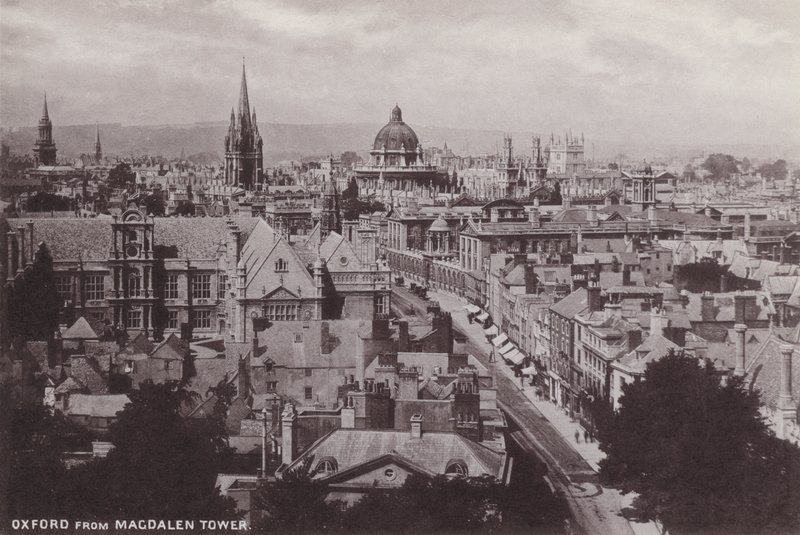 Oxford da torre de Magdalen de English Photographer