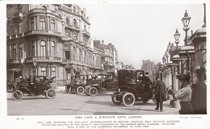 Park Lane e Stanhope Gate de English Photographer