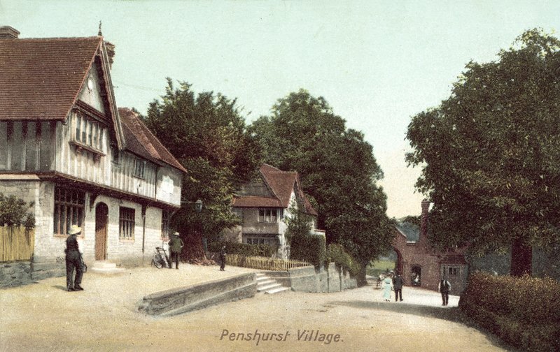 Penshurst Village, Kent (foto a cores) de English Photographer
