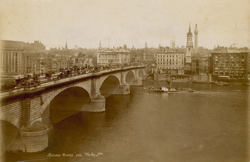 Foto da ponte de Londres. c 1900 de English Photographer