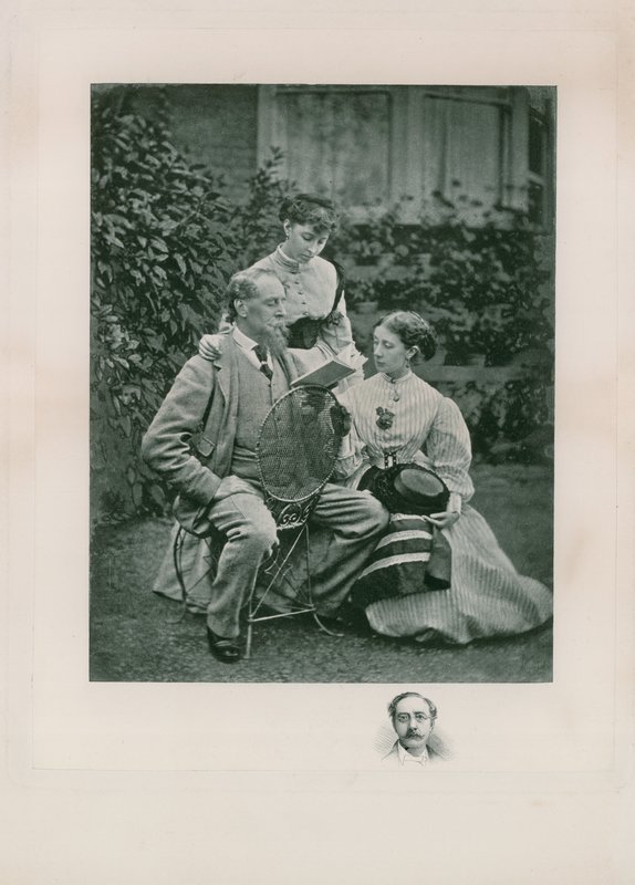 Retrato de Charles Dickens de English Photographer