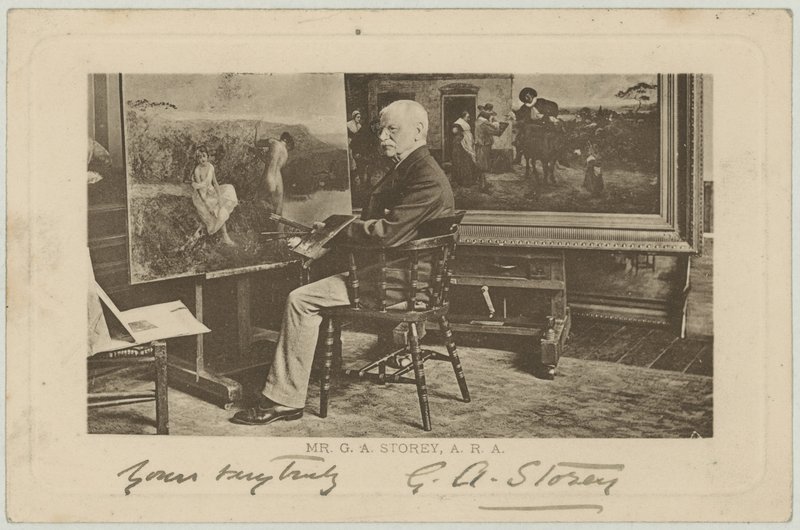 Retrato de GA Storey de English Photographer
