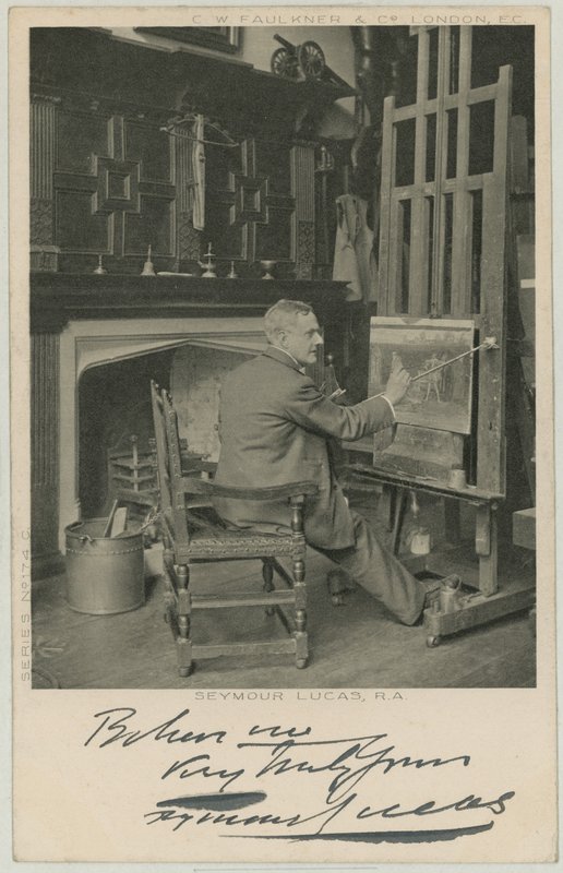 Retrato de Seymour Lucas de English Photographer