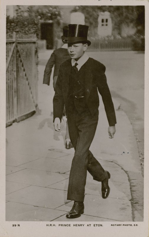 Postal de HRH Príncipe Henry em Eton, enviado em 1913 de English Photographer