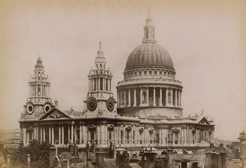 Cartão postal, de, st, pauls, catedral de English Photographer