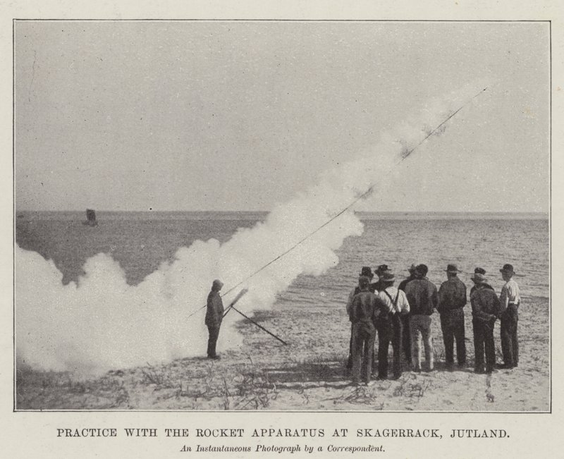 Pratique com o Rocket Apparatus em Skagerrack, Jutland de English Photographer