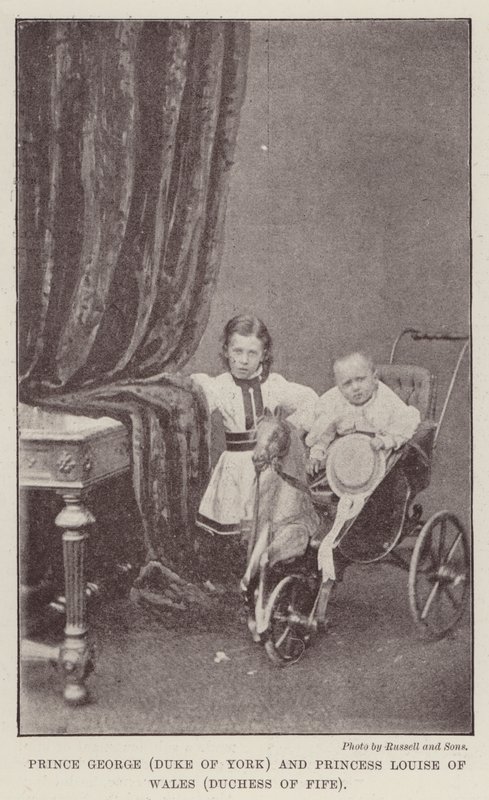 Príncipe George (Duque de York) e Princesa Louise de Gales (Duquesa de Fife) de English Photographer