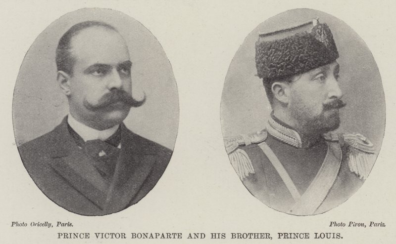 Príncipe Victor Bonaparte e seu irmão, príncipe Louis de English Photographer