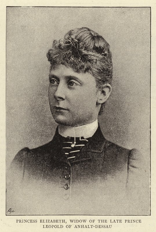 Princesa Elizabeth, viúva do falecido Príncipe Leopoldo de Anhalt-Dessau de English Photographer