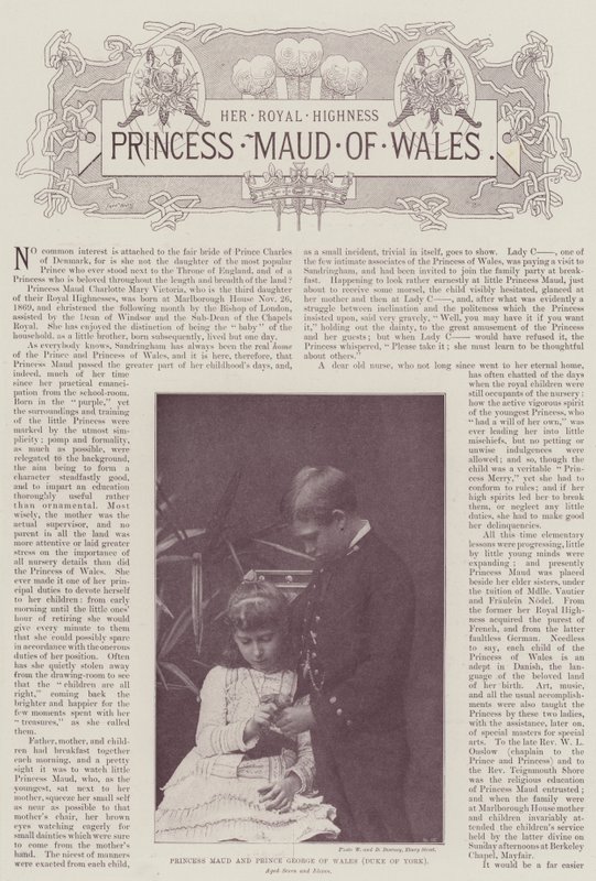 Princesa Maud e Príncipe George de Gales (Duque de York) de English Photographer