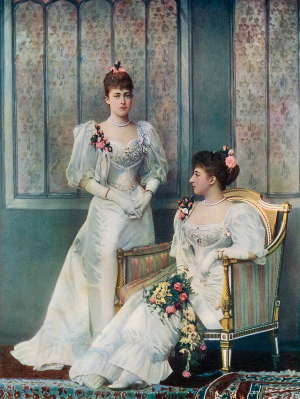 Princesa Victoria de Gales e Princesa Carlos da Dinamarca de English Photographer
