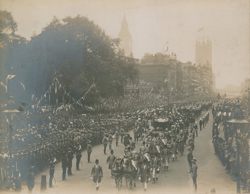 Procissão para a coroação do rei Edward VII de English Photographer