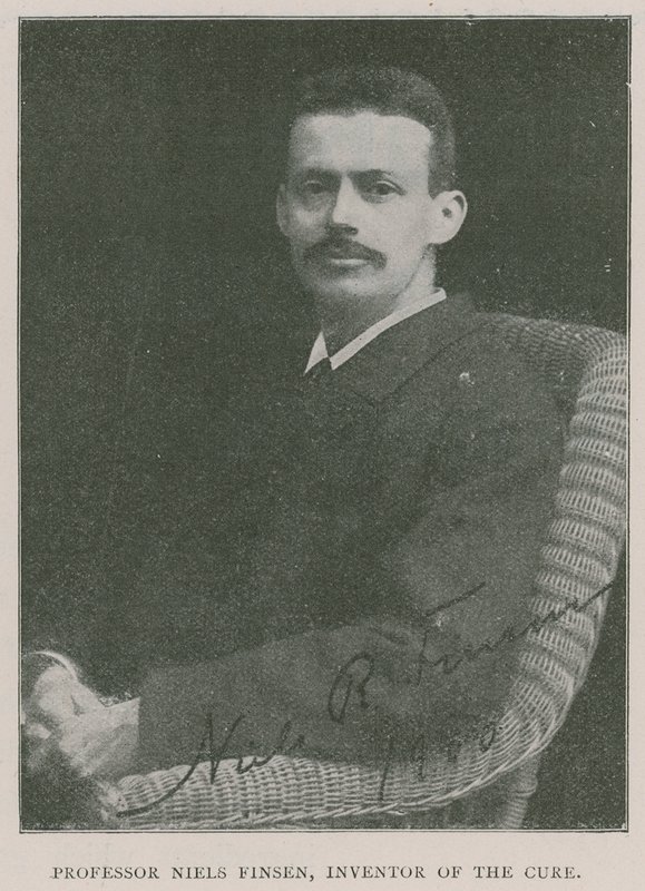 Professor Niels Finsen, inventor da cura pela luz de English Photographer