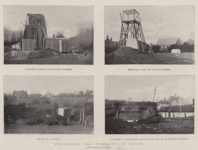 Prospecção de petróleo em Sussex de English Photographer